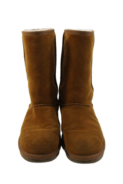 Koolaburra Womens Suede Shearling Line Boots Brown Size 9