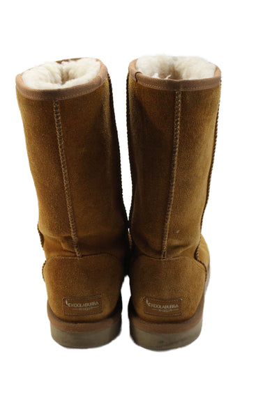 Koolaburra Womens Suede Shearling Line Boots Brown Size 9