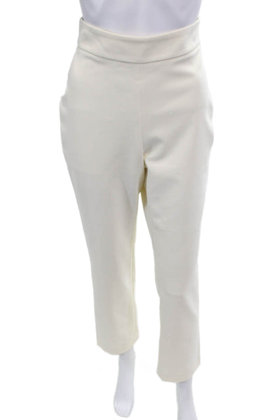 Toccin Womens Straight Dress Pants Cream Size 4