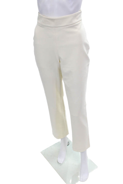 Toccin Womens Straight Dress Pants Cream Size 4