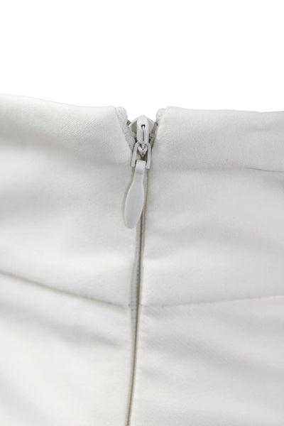 Toccin Womens Straight Dress Pants Cream Size 4