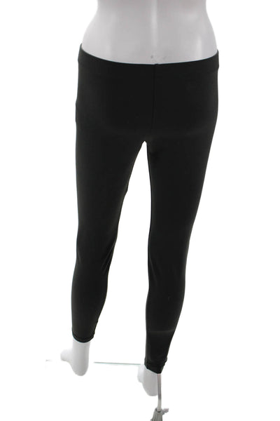 David Lerner Womens Elastic Waistband Lined Leggings Gray Size L