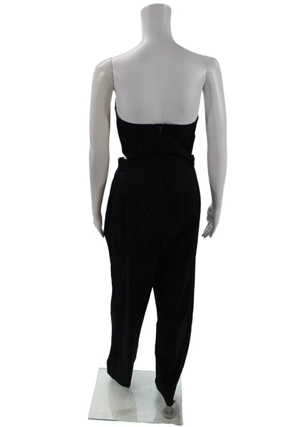 Rachel Comey Womens Strapless Jumpsuit Blue Size 4