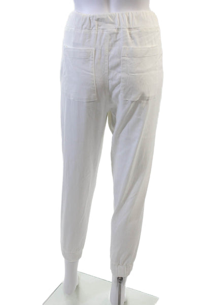 Bella Dahl Womens Drawstring Waist Pocketed Casual Sweatpants White Size M