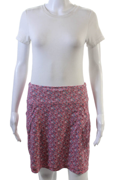 Peter Millar Womens Pocketed Layered Stretch Mini Skort Pink Size XS