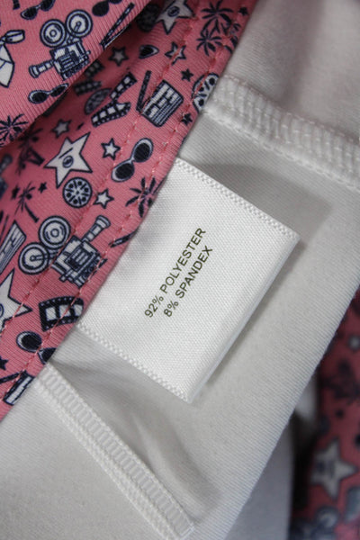 Peter Millar Womens Pocketed Layered Stretch Mini Skort Pink Size XS