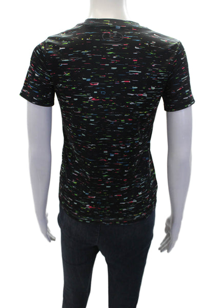 Under Armour Boys Spotted Print Round Neck Short Sleeve T-Shirt Black Size M