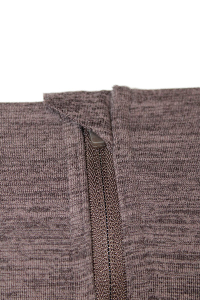Style Runner Womens Heathered Activewear Bra Purple Size M