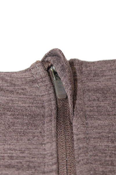 Style Runner Womens Heathered Activewear Bra Purple Size L