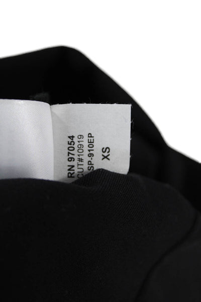 Lanston Sport Womens Solid Activewear Ankle Leggings Black Size XS