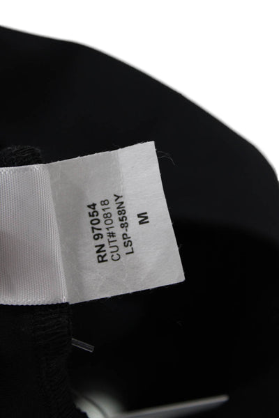 Lanston Sport Womens Stretch Mid-Rise Activewear Leggings Black Size M