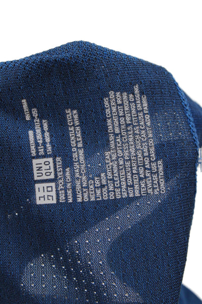 Uniqlo Mens Short Sleeves Crew Neck Tee Shirt Blue Ombre Size Large