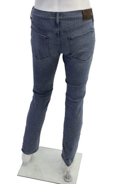 Paige Mens Cotton Lennox Buttoned Slim Skinny Jeans Blue Size EUR 31