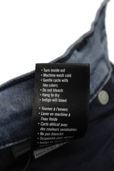 Paige Mens Cotton Lennox Buttoned Slim Skinny Jeans Blue Size EUR 31