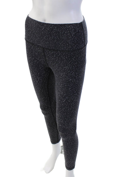 Lululemon Womens Abstract Activewear Leggings Navy Size 6