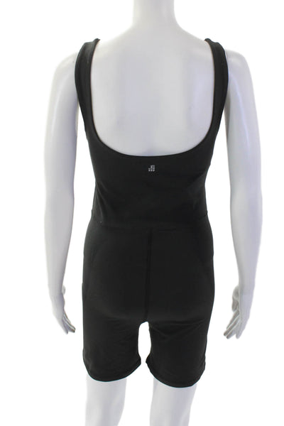 Weworewhat Womens Stretch Cut Out Romper Black Size M