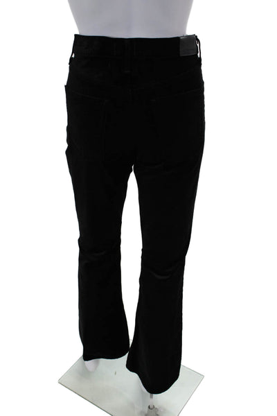 Citizens of Humanity Womens Cotton Velvet Flared Leg Pants Black Size 27