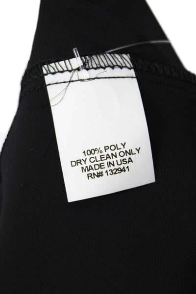 Amanda Uprichard Womens Short Sleeve Off Shoulder Blouse Black Size S