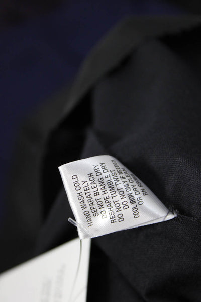 Drew Womens Faux Leather Button Down Shirt Black Size S