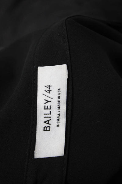 Bailey 44 Womens Long Sleeve Lightweight Button Down Blouse Black Size XS