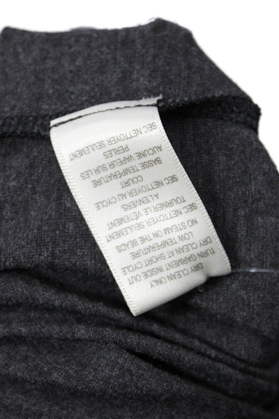 Rebecca Taylor Womens Long Sleeve Embellished Top Gray Size S