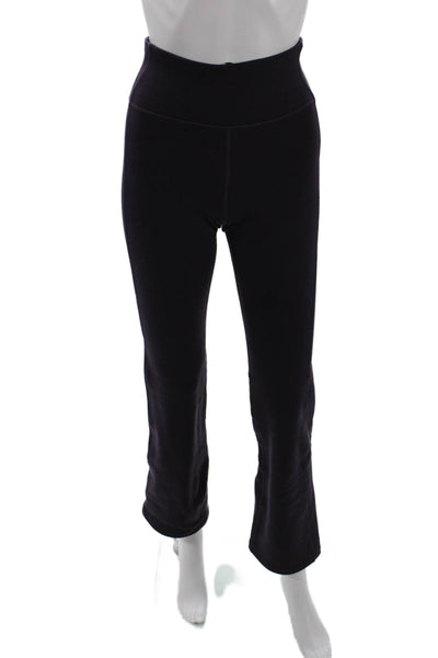 Athleta Womens Solid High Rise Wide Leg Athletic Pants Purple Size XXS