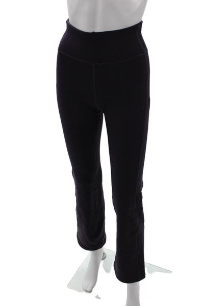 Athleta Womens Solid High Rise Wide Leg Athletic Pants Purple Size XXS
