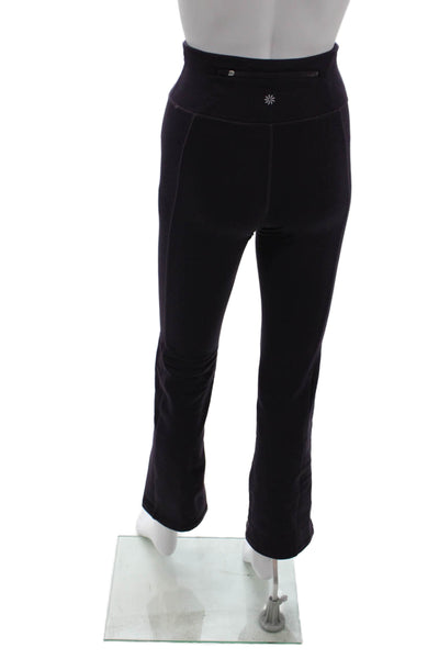 Athleta Womens Solid High Rise Wide Leg Athletic Pants Purple Size XXS
