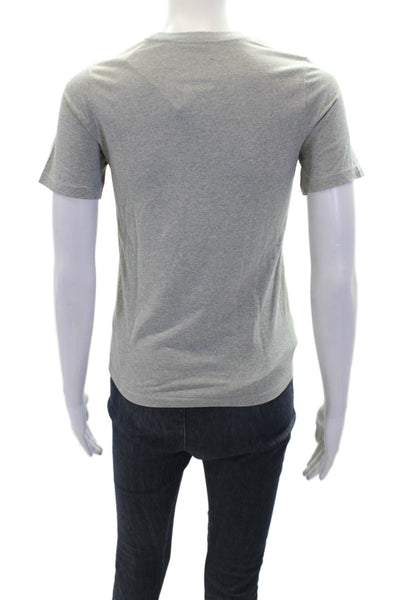 Nike Boys Graphic Logo Short Sleeve Round Neck T-Shirt Gray Size M