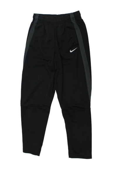 Under Armour Boys Elastic Drawstring Waist Straight Leg Sweatpants Black Size L