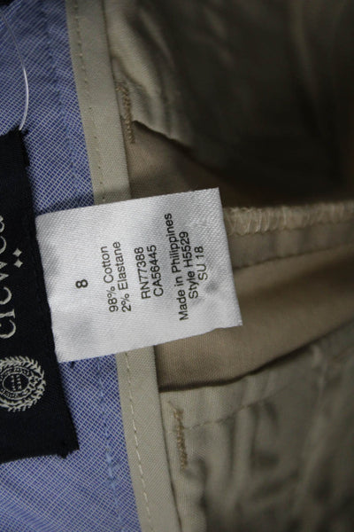 Crewcuts Thompson Cotton Straight Leg Zip Fly Khaki Pants Beige Size 8