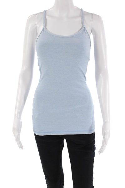 Lululemon Womens Spaghetti Strap Scoop Neck Tank Top Light Blue Size 4