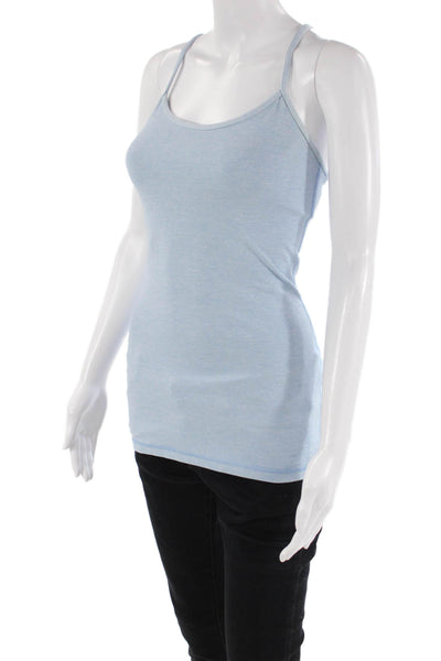 Lululemon Womens Spaghetti Strap Scoop Neck Tank Top Light Blue Size 4