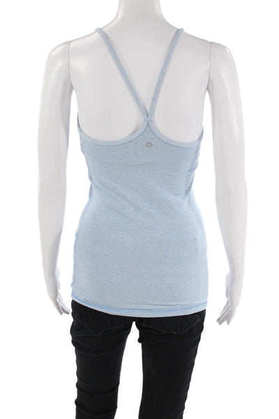 Lululemon Womens Spaghetti Strap Scoop Neck Tank Top Light Blue Size 4