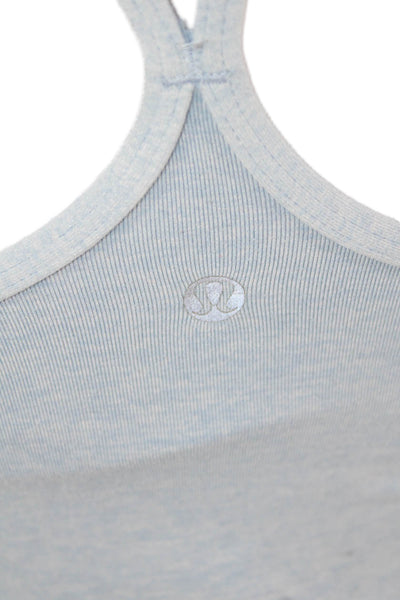 Lululemon Womens Spaghetti Strap Scoop Neck Tank Top Light Blue Size 4