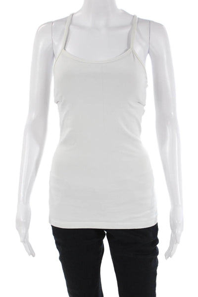 Lululemon Womens Spaghetti Strap Scoop Neck Stretch Tank Top White Size 4