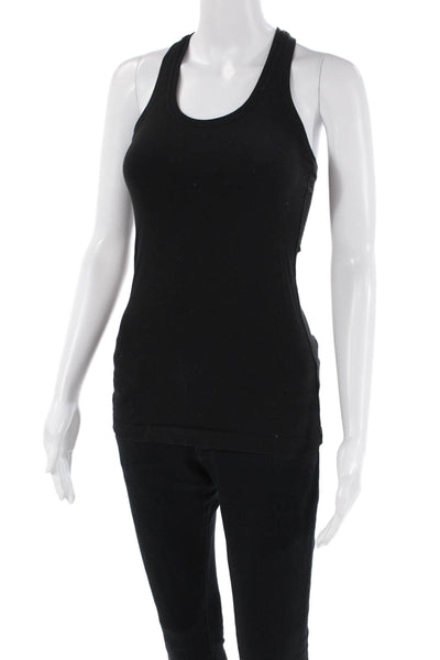 Lululemon Womens Scoop Neck Racerback Stretch Knit Tank Top Black Size 4