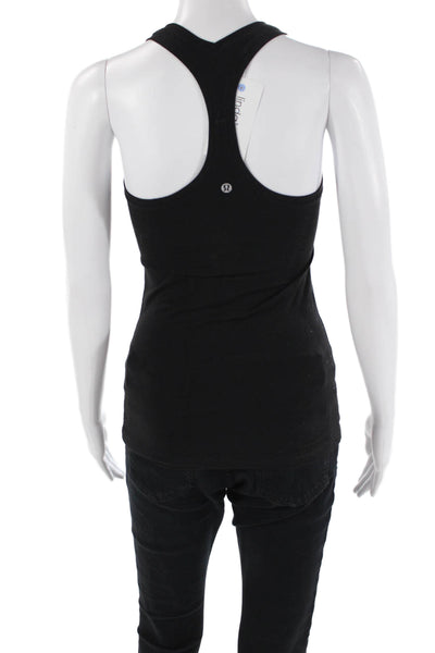 Lululemon Womens Scoop Neck Racerback Stretch Knit Tank Top Black Size 4