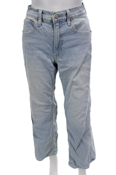 Gap Womens Light Wash High Rise Straight Jeans Blue Size 6
