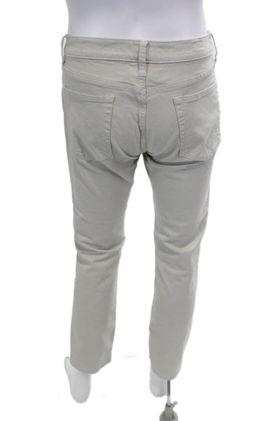 J Crew Mens 5 Pocket Straight Leg Casual Pants Light Gray Size 31x32