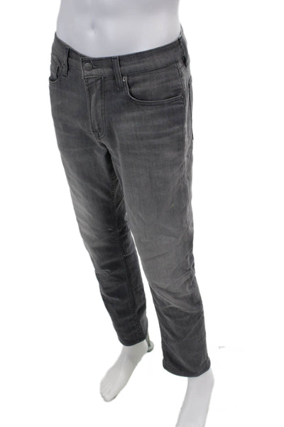 7 For All Mankind Mens 5 Pocket Slim Fit Jeans Light Gray Size 30