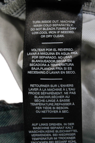 7 For All Mankind Mens 5 Pocket Slim Fit Jeans Light Gray Size 30