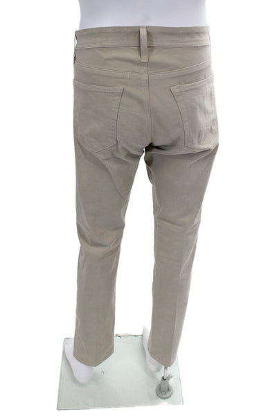 AG Adriano Goldschmied Mens The Tellis Slim Chinos Beige Size 32x34