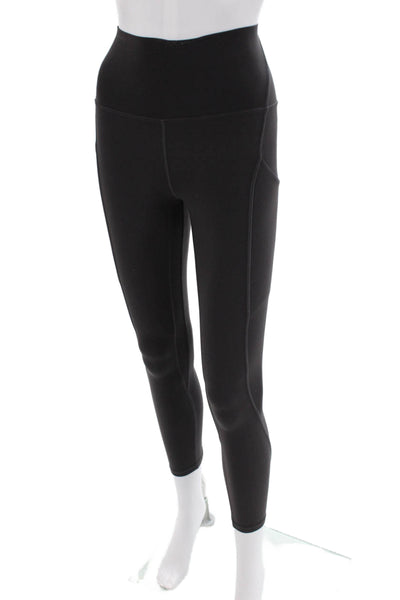 Lululemon Womens High Rise Pull On Athletic Leggings Grey Size 0