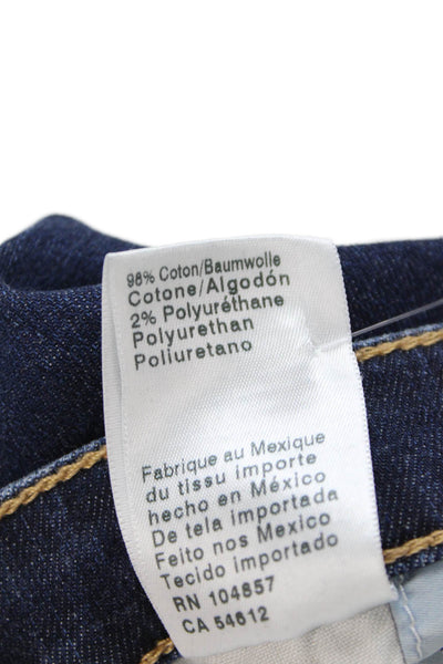 AG Adriano Goldschmied Womens The Prima Roll Up Jeans Blue Cotton Size 25