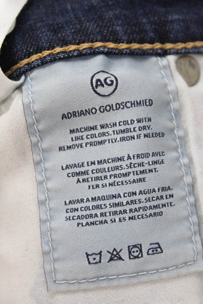 AG Adriano Goldschmied Womens The Prima Roll Up Jeans Blue Cotton Size 25