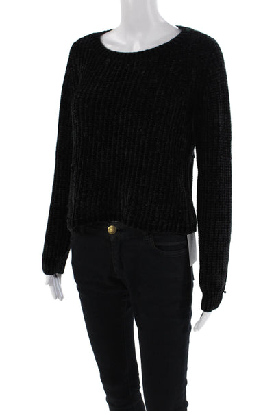 BB Dakota Womens Long Sleeves Crew Neck Sweater Black Size Extra Small