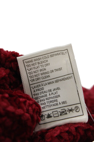 BB Dakota Womens Long Sleeves Crew Neck Sweater Red Size Extra Small