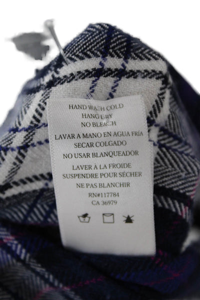 Rails Womens Plaid Button Down Shirt Blue Pink Size Extra Small