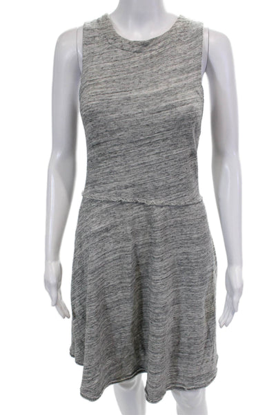 Grey State Womens Back Zip Sleeveless Scoop Neck Shift Dress Gray Size Large